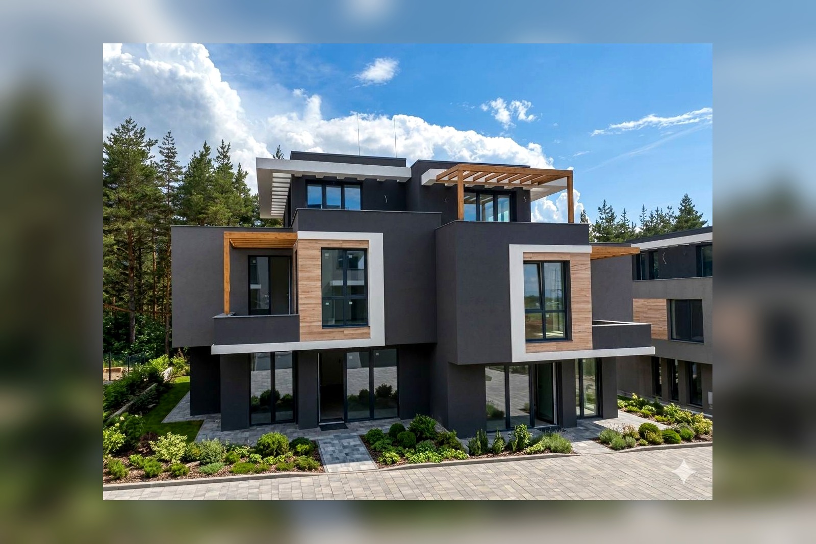 Фасада на къща в Alexandria Homes